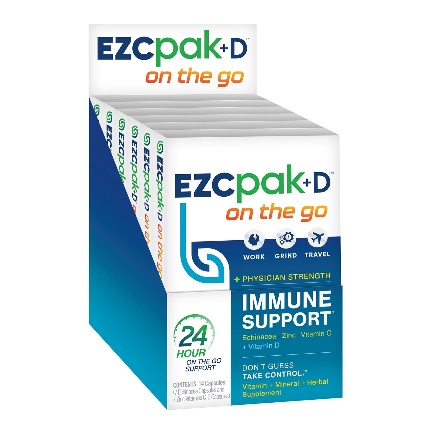 EZC Pak+D On the Go 6 Count