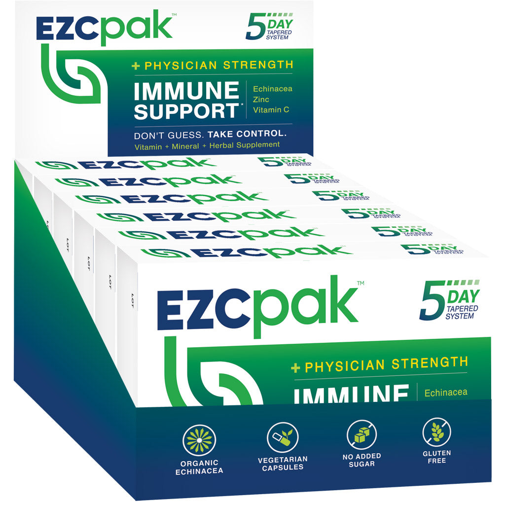 ezcpak 5 day tapered immune support 6 count front