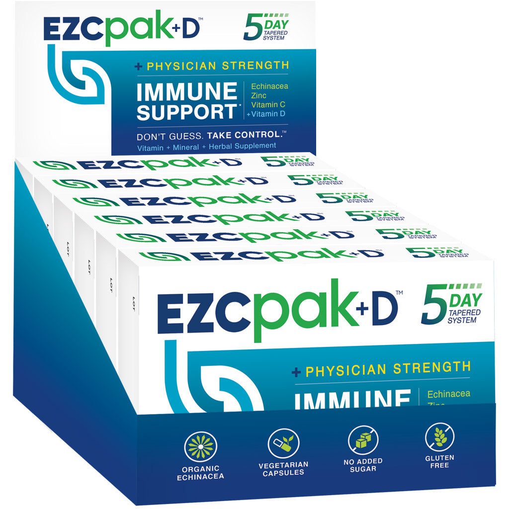 ezc pak plus vitamin d immune support 6 count front