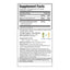 ezc pak on the go back of pack supplement facts and suggested use